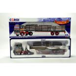 Corgi 1/50 diecast truck issue comprising No. CC15505 Volvo F12 Flatbed Trailer in livery of HE