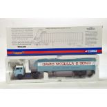 Corgi 1/50 diecast truck issue comprising No. CC13111 Volvo F88 Fridge Trailer in livery of David