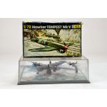 Duo of aircraft items including Corgi diecast issue and Hawker Tempest.