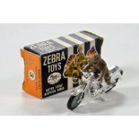 Zebra Toys / Benbros No. 3 Motor Cycle Dispatch Rider. Rare issue is generally E in G to VG Box.