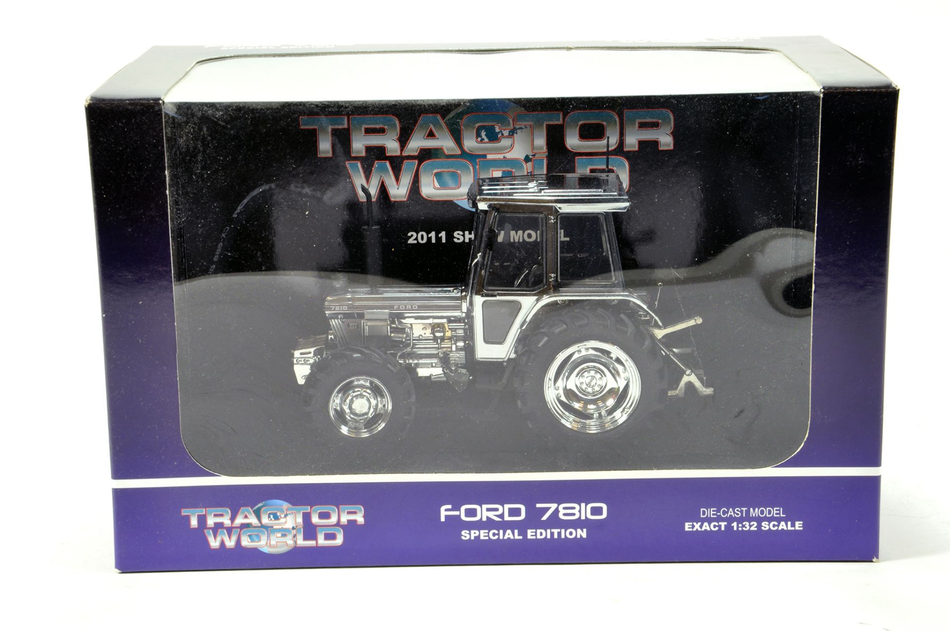 Universal Hobbies 1/32 Ford 7810 Special Chrome Edition Tractor, limited to 500. E to NM with Box.