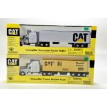 Norscot 1/64 Truck issues comprising CAT Truck Trailer Combinations. E to NM in Boxes. (2)