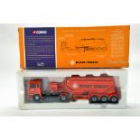 Corgi 1/50 diecast truck issue comprising No. 74901 ERF EC Powder Tanker in livery of Rugby