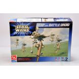 AMT Ertl Star Wars Plastic Model Kit of Stap with Battle Droid. Complete.
