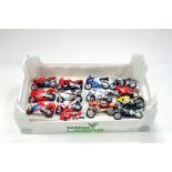 Unboxed diecast Motorbike group. Various issues. Generally E.