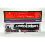 Corgi 1/50 diecast truck issue comprising No. CC13415 MAN TGA XXL Curtainside in livery of Eddie