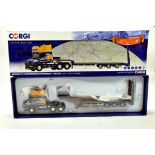 Corgi 1/50 diecast truck issue comprising No. CC12840 Scania T Low Loader in livery of John