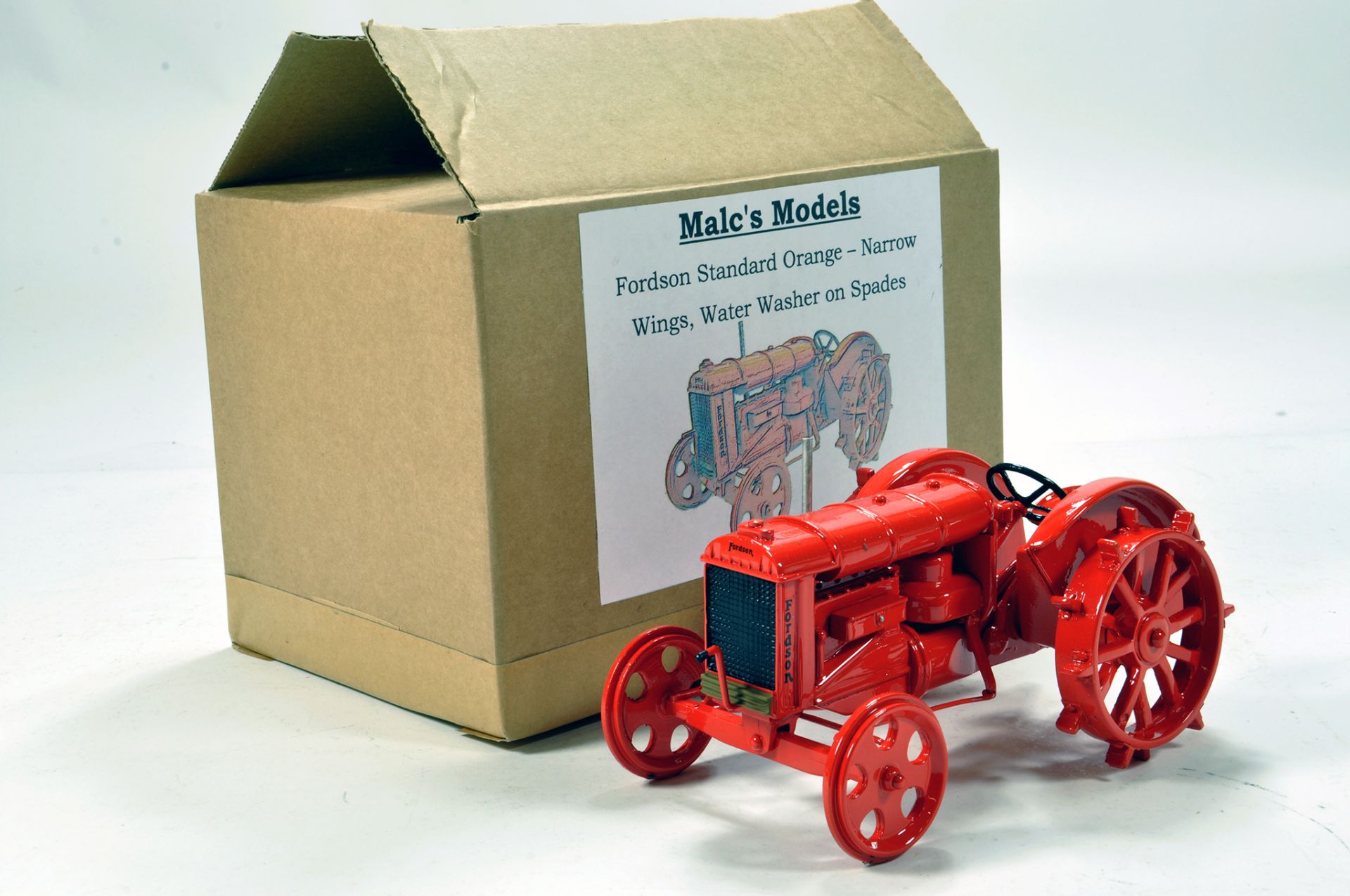 Malcs Models 1/16 Fordson Standard Tractor on metal spade wheels. Hand Built Limited Edition is