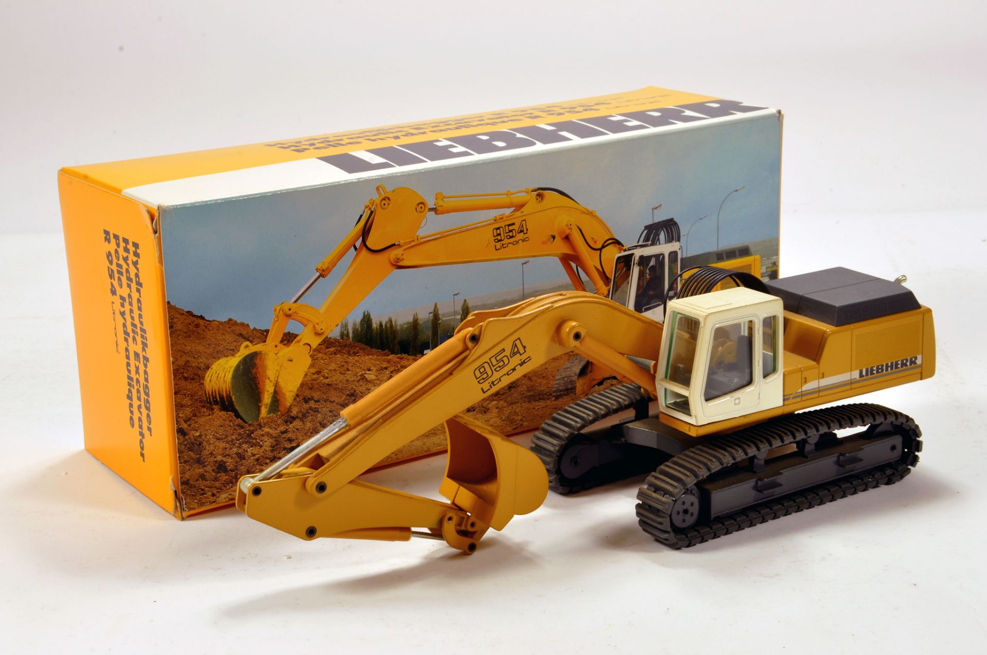 Conrad 1/50 construction issue comprising Liebherr 954 Tracked Excavator. E to NM.