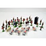 Various Military themed lead metal figures from Britains and other makers etc.