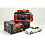 Burago diecast car group comprising various issues.