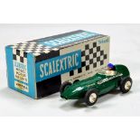 Early Scalextric comprising C.55 Vanwall in green. Untested but displays well in original box.