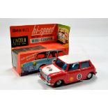 Lincoln International Battery Operated Mini Cooper - Graham Hill in red. Untested but displays