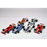 A group of vintage Hot Wheels Formula One Type Racing Cars. Generally VG To E.