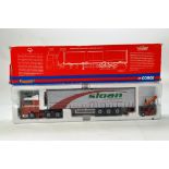 Corgi 1/50 diecast truck issue comprising No. CC13421 MAN TGA Curtainside with Moffett Mounty in