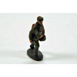 Scarce Elastolin Composition figure comprising Nazi Pilot with Armband. Original and Displays well.