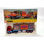 Corgi No. 1139 Chipperfields Circus Scammell Handyman Menagerie in red, blue with cast hubs, 3 x