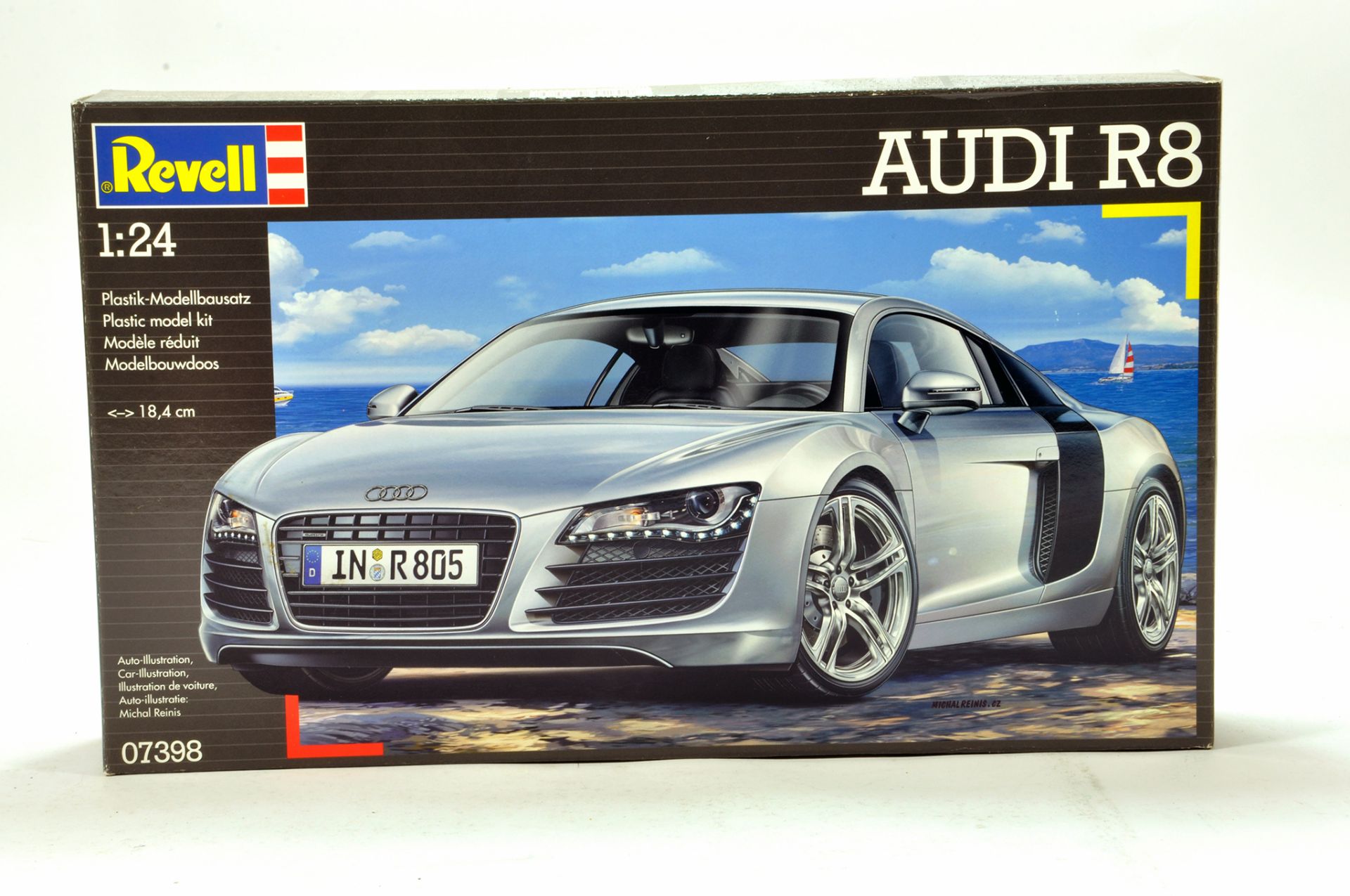 Revell Plastic Model Kit comprising 1/24 Audi R8. Complete.