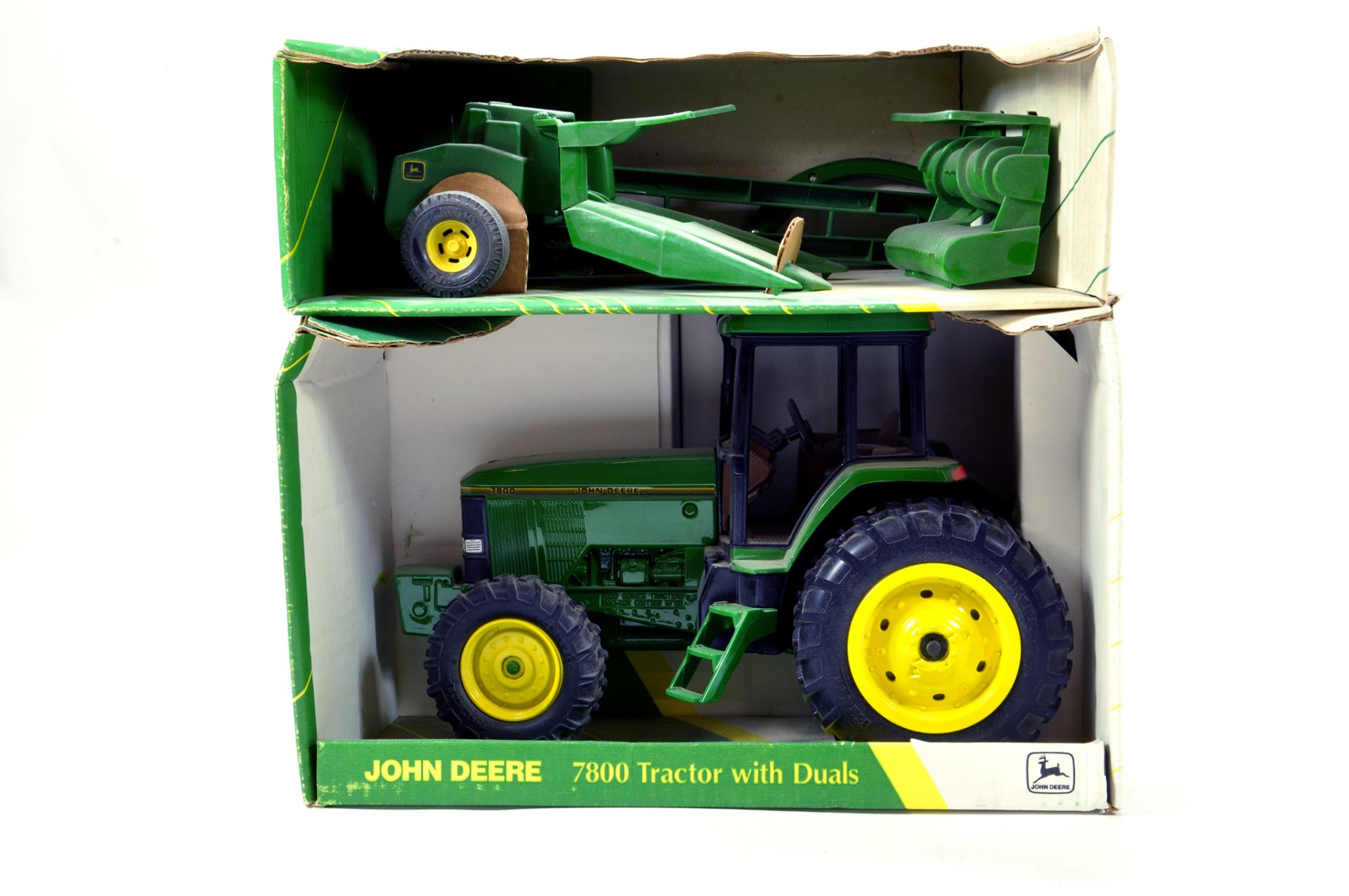 Ertl 1/16 Farm issues comprising John Deere 7800 and one other. Generally E to NM. (2)