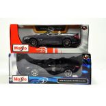 Maisto 1/18 diecast duo comprising Mercedes Duo. E to NM in Boxes.