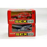 SCX Matchbox Type Scalextric duo. Untested but display well. (2)