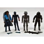 Kenner Early Issue Star Wars Figure issues comprising Lando Calrissian, Bespin Security, Imperial