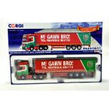 Corgi 1/50 diecast truck issue comprising No. CC15812 Mercedes Benz Actros Curtainside in livery
