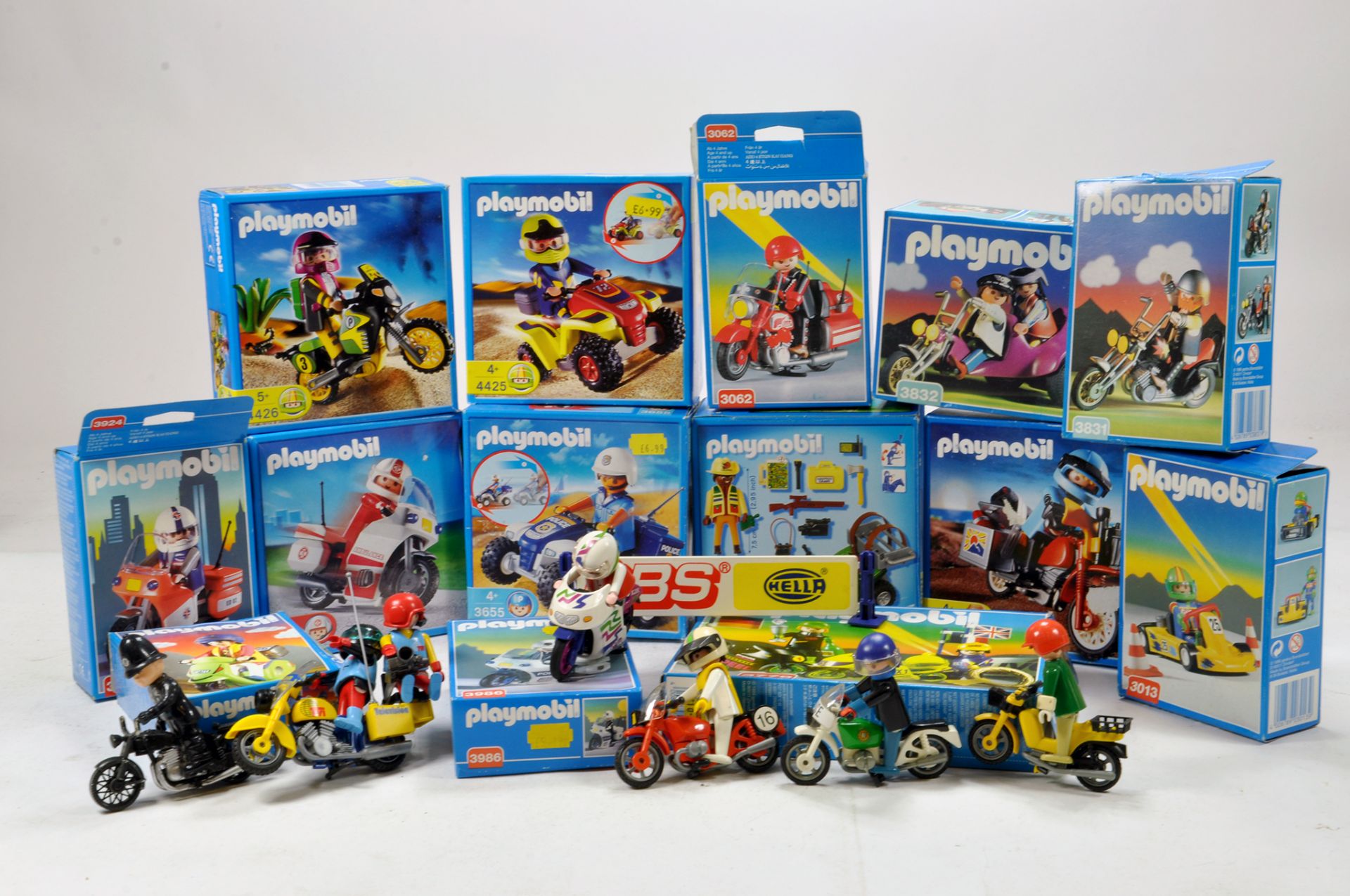 Vintage issue Playmobile group with some boxes. Generally Appear Complete.