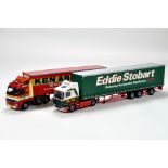 Corgi 1/50 unboxed diecast truck issues comprising Ken Abram and Eddie Stobart. Generally VG. (2)