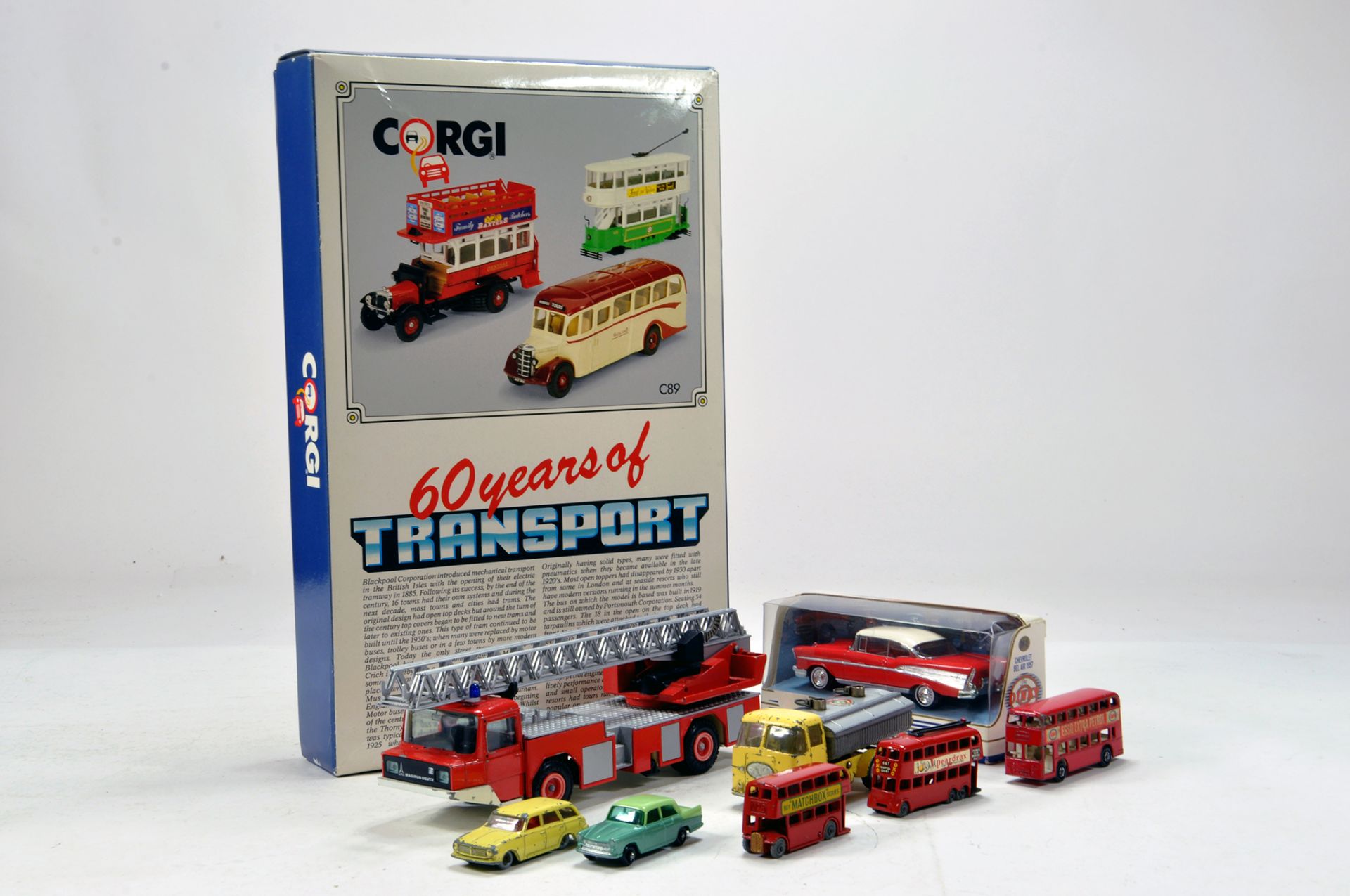 Misc Diecast group comprising GAMA Fire Engine and Corgi Issues plus Early Matchbox. G to NM.