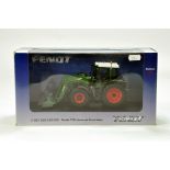 Universal Hobbies 1/32 Farm Issue comprising Fendt 415 Tractor and Loader. Generally VG to E.