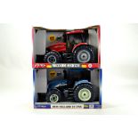 Ertl 1/16 Farm issues comprising Case and New Holland Tractors. Generally E to NM. (2)