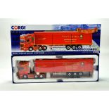 Corgi 1/50 diecast truck issue comprising No. CC13765 Scania R Topline Moving Floor Trailer in