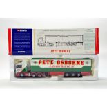 Corgi 1/50 diecast truck issue comprising No. CC12207 Scania Curtainside in livery of Pete