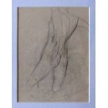 KEITH VAUGHAN [1912-77]. Figure [with Seated Figure drawing on reverse]. pencil drawing. 14 x 11