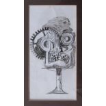 GRAHAM SUTHERLAND [1903-80]. Machine study, 1945. pencil & ink drawing. 15 x 7 cm - overall