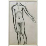 KEITH VAUGHAN [1912-77]. Standing Figure, 1963pencil drawing, inscribed by artist. 18 x 11 cm -