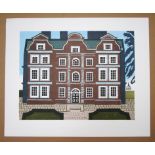 EDWARD BAWDEN [1903-1989] Kew Palace, 1983.linocut and lithograph on BFK Rives paper, edition of