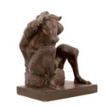 MICHAEL AYRTON [1921-75]. Restless Minotaur, 1963. bronze, unique variant, artist's cast [cast in