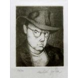 MICHAEL AYRTON [1921-75]. Wyndham Lewis, 1972. etching, edition of 100 [34/100], signed in pencil.