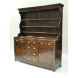 An 18th Century oak dresser,