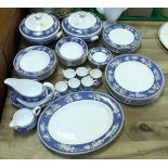 A Wedgwood "Blue Siam" coffee and dinner service of six place settings to include coffee pot,