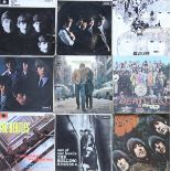 A collection of various LP records to include The Beatles "Please Please Me", "With The Beatles",