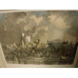 AFTER ROWLAND HILDER "Windsor Castle", limited edition print No'd.