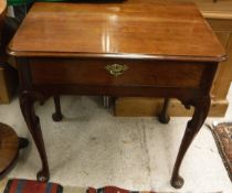 An 18th Century mahogany single drawer side table