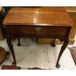 An 18th Century mahogany single drawer side table