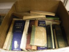 A box of various books to include W H AUDEN "Poems", published by Faber & Faber Limited London,