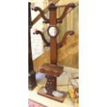 A Victorian mahogany hall stand