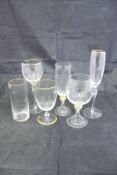 A suite of "Lennox USA" wine glasses of varying sizes (42 in total),