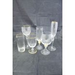 A suite of "Lennox USA" wine glasses of varying sizes (42 in total),